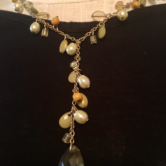 Beaded Drop Necklace. - Picture 3 of 3